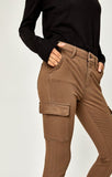 ARINA SKINNY CARGO IN KHAKI TWILL - Mavi Jeans