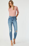 SCARLETT SKINNY IN MID RIPPED LA VINTAGE - Mavi Jeans