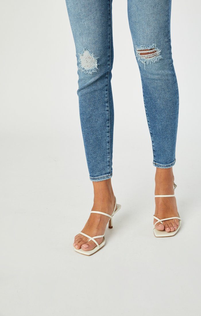 SCARLETT SKINNY IN MID RIPPED LA VINTAGE - Mavi Jeans