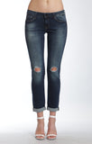 ADA PETITE BOYFRIEND IN SHADED RIPPED GOLD POP STAR - Mavi Jeans