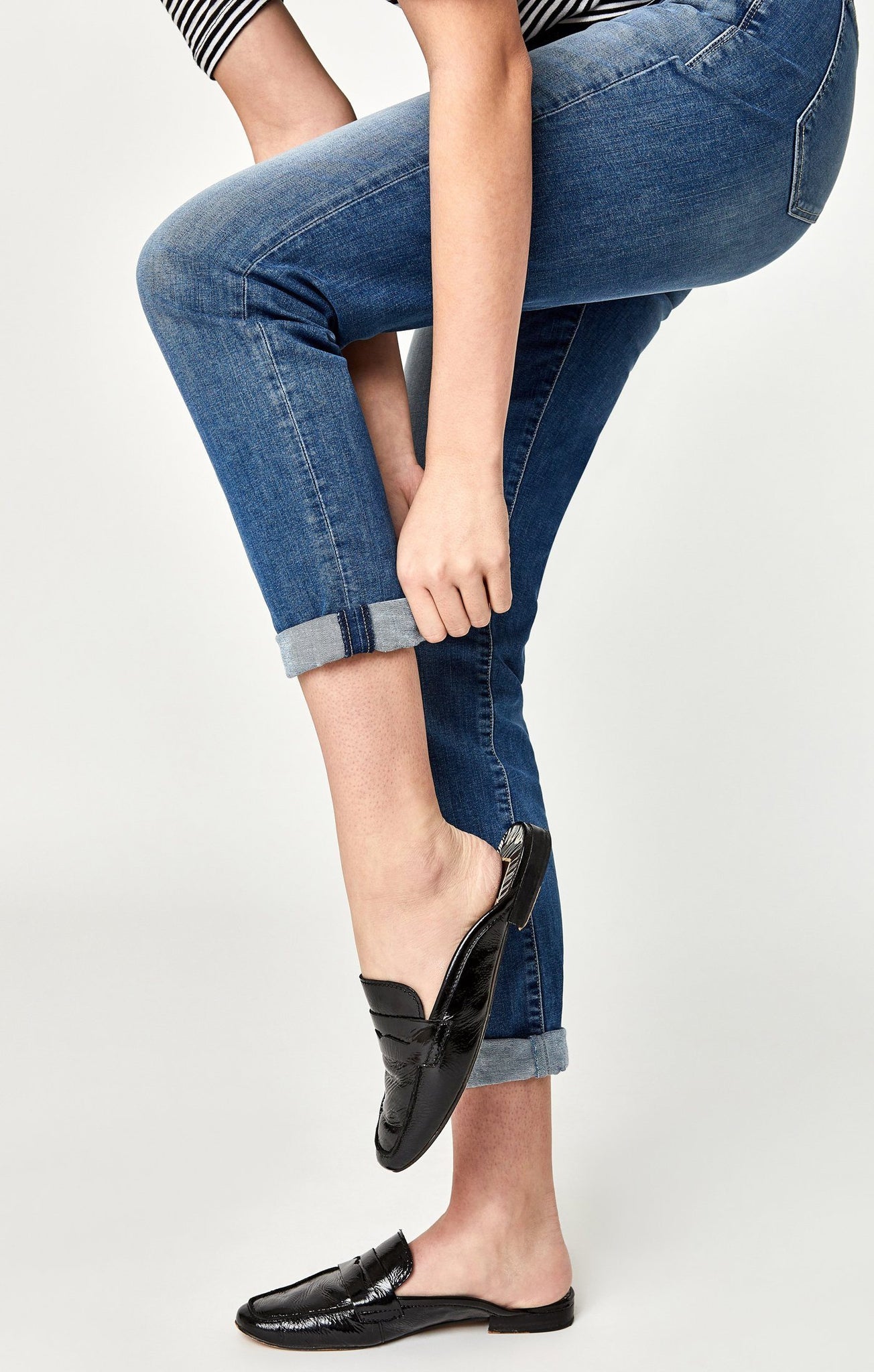 EMMA SLIM BOYFRIEND IN INDIGO RIPPED NOLITA - Mavi Jeans