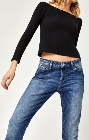 ADA BOYFRIEND IN MID INDIGO TRIBECA - Mavi Jeans