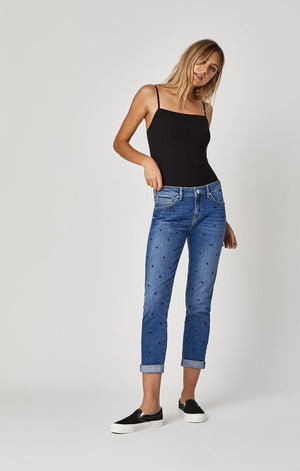 ADA BOYFRIEND IN DOT INDIGO STRETCH - Mavi Jeans