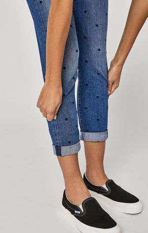 ADA BOYFRIEND IN DOT INDIGO STRETCH - Mavi Jeans