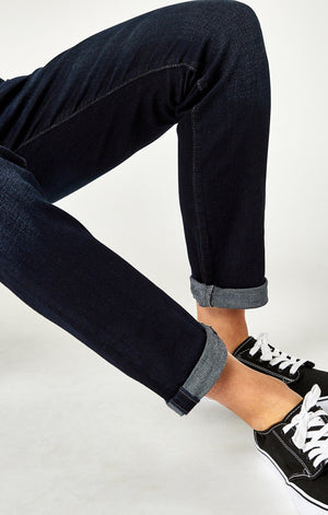 EMMA SLIM BOYFRIEND IN DEEP BRUSHED TRIBECA - Mavi Jeans