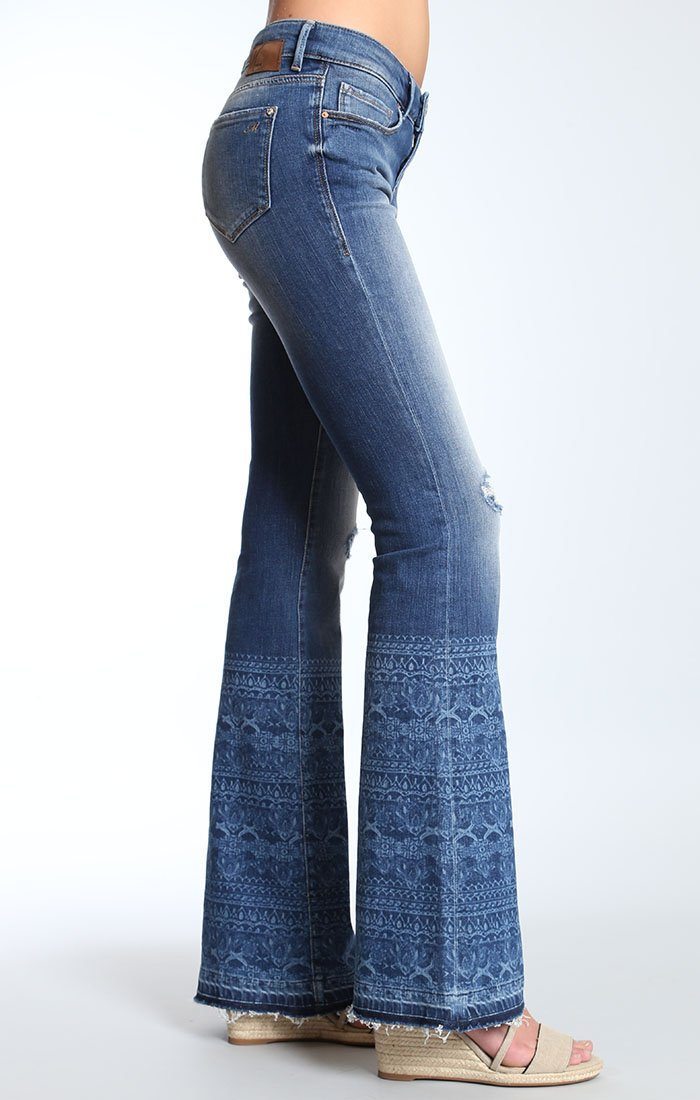 PEACE PETITE FLARE IN INDIGO TRIBE VINTAGE - Mavi Jeans