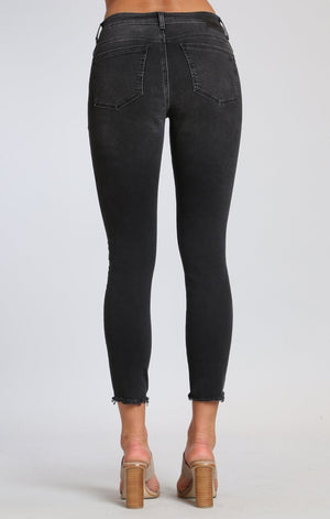 ALISSA ANKLE SUPER SKINNY IN SMOKE RIPPED NOLITA - Mavi Jeans