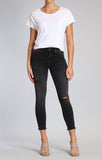 ALISSA ANKLE SUPER SKINNY IN SMOKE RIPPED NOLITA - Mavi Jeans