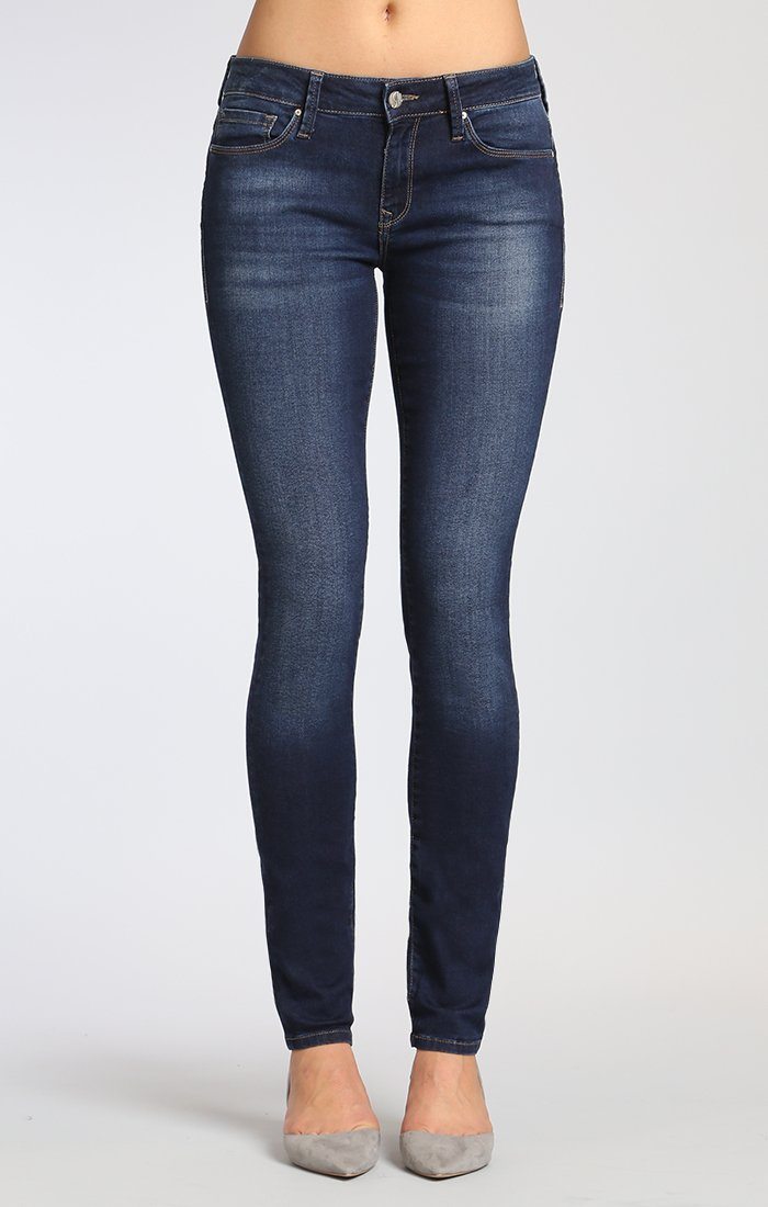 ALEXA PETITE SKINNY IN DARK BRUSHED SHANTI - Mavi Jeans