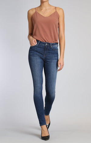 ADRIANA SUPER SKINNY IN DARK INDIGO TRIBECA - Mavi Jeans