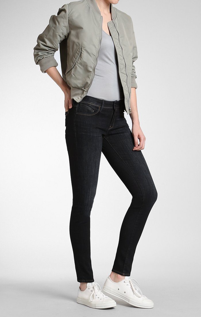 ALISSA SUPER SKINNY IN RINSE BRUSHED GOLD LUX MOVE - Mavi Jeans