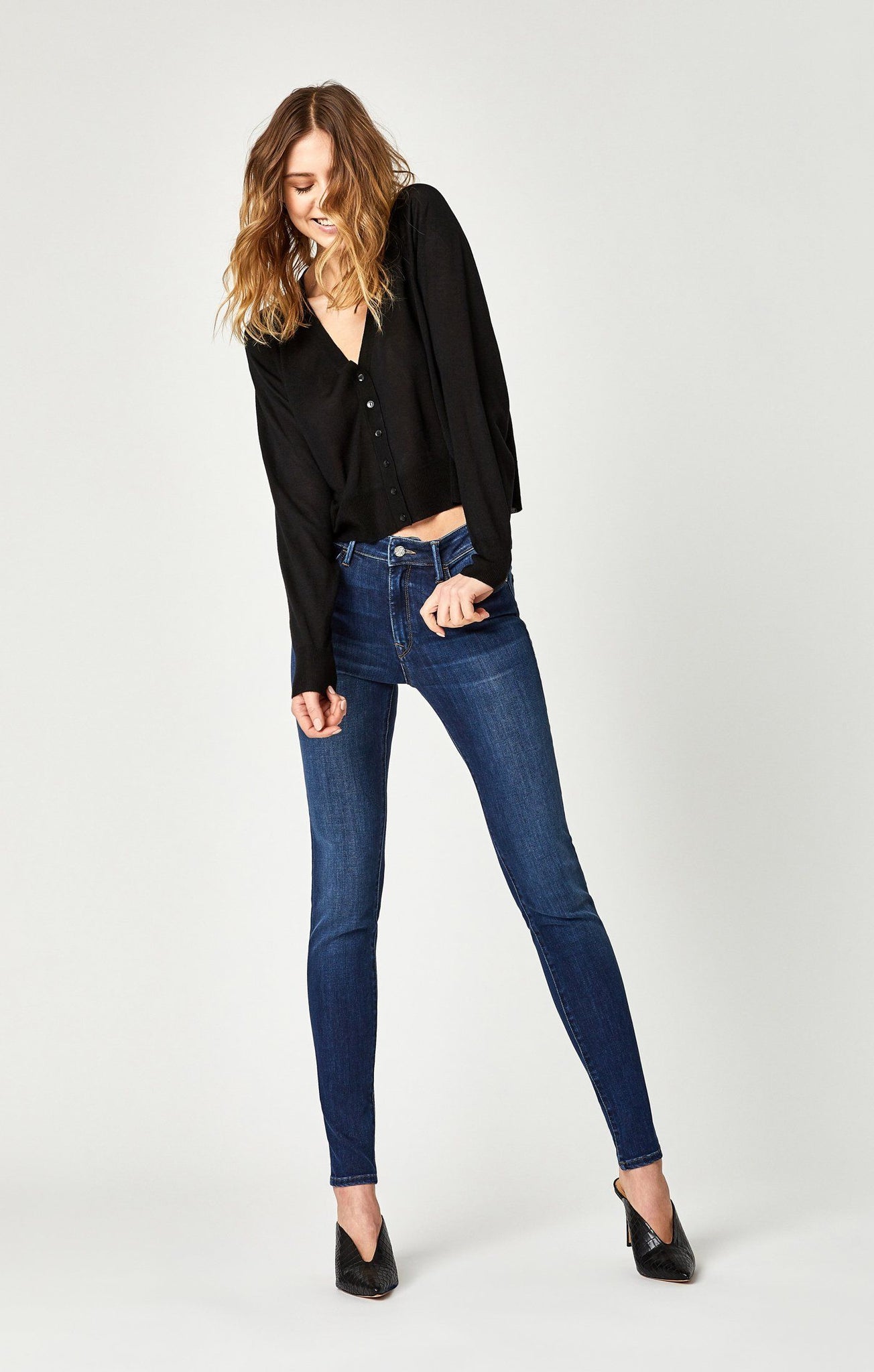 ALISSA SUPER SKINNY IN DARK SUPERSOFT - Mavi Jeans