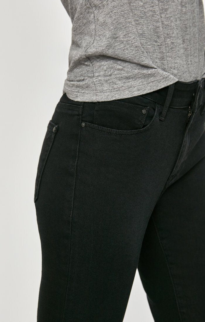 ALISSA SUPER SKINNY IN BLACK BRUSHED SUPERSOFT - Mavi Jeans