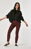 ALISSA SUPER SKINNY IN DARK WINE SATEEN - Mavi Jeans