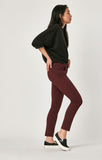 ALISSA SUPER SKINNY IN DARK WINE SATEEN - Mavi Jeans