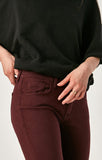 ALISSA SUPER SKINNY IN DARK WINE SATEEN - Mavi Jeans