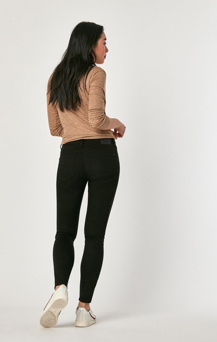 ALISSA SUPER SKINNY IN BLACK TRIBECA - Mavi Jeans