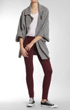 COLLARED CARDIGAN - GREY MELANGE - Mavi Jeans