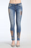 ADRIANA SUPER SKINNY IN GALACTIC PATCH INDIGO - Mavi Jeans