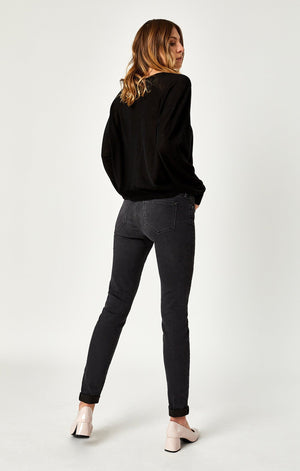 ALISSA SUPER SKINNY IN DARK SMOKE SUPERSOFT - Mavi Jeans