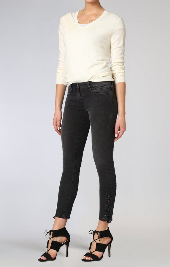 ADRIANA ANKLE SUPER SKINNY IN SMOKE LACE - Mavi Jeans