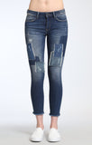 ADRIANA ANKLE SUPER SKINNY IN INDIGO PATCHED VINTAGE - Mavi Jeans