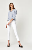 ADRIANA ANKLE SUPER SKINNY IN WHITE TRIBECA - Mavi Jeans