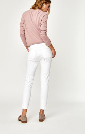 ADRIANA ANKLE SUPER SKINNY IN WHITE DECO - Mavi Jeans