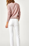 ADRIANA ANKLE SUPER SKINNY IN WHITE DECO - Mavi Jeans