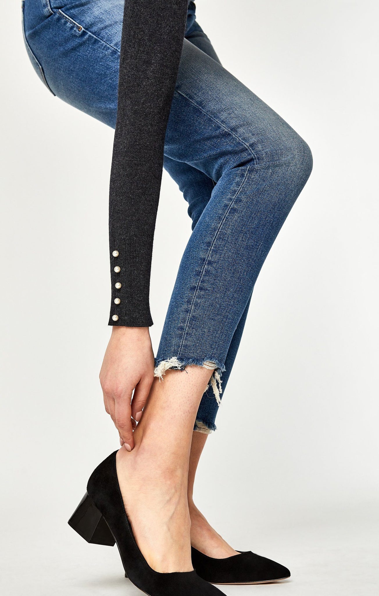 ADRIANA ANKLE SUPER SKINNY IN SHADED 80'S VINTAGE - Mavi Jeans