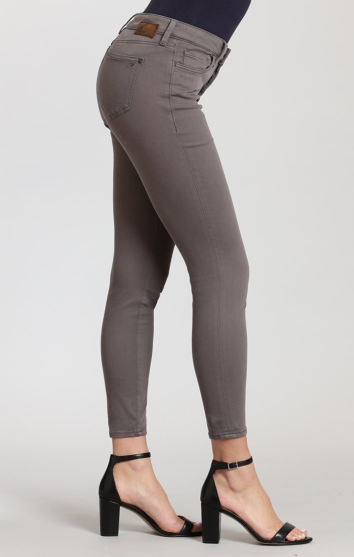 ADRIANA ANKLE SUPER SKINNY IN GRANITE GREY TWILL - Mavi Jeans