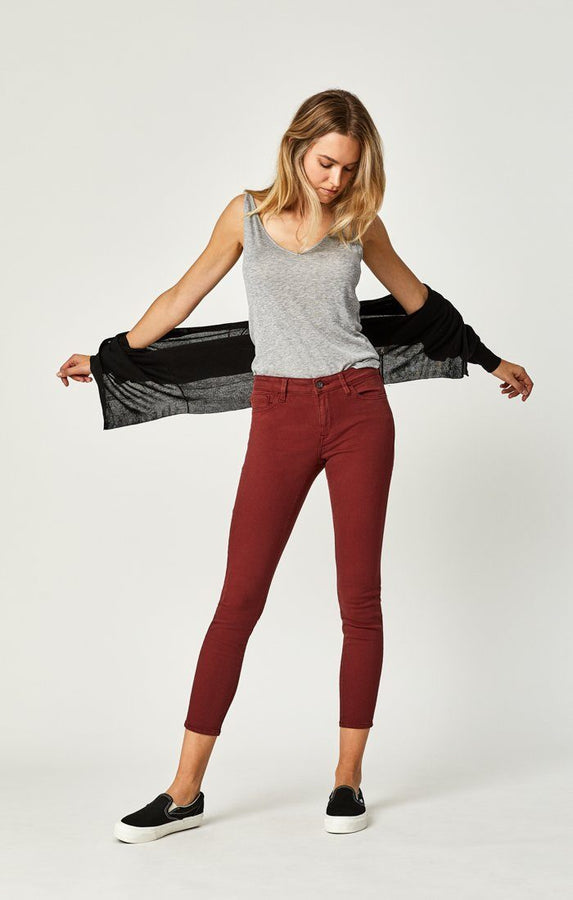 ADRIANA ANKLE SUPER SKINNY  IN SPICED APPLE TWILL - Mavi Jeans