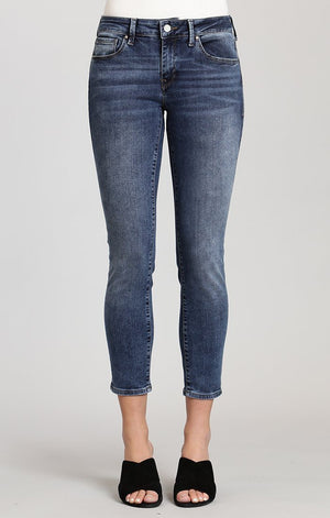 ADRIANA ANKLE SUPER SKINNY IN MID INDIGO TRIBECA - Mavi Jeans