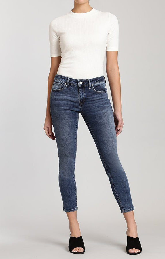 ADRIANA ANKLE SUPER SKINNY IN MID INDIGO TRIBECA - Mavi Jeans