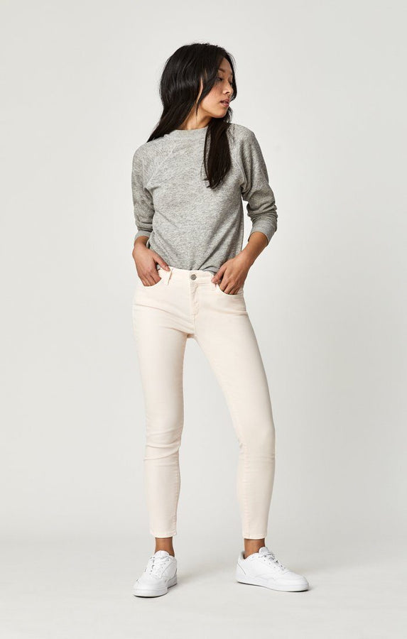 ADRIANA ANKLE SUPER SKINNY IN MAUVE MORNING TWILL - Mavi Jeans