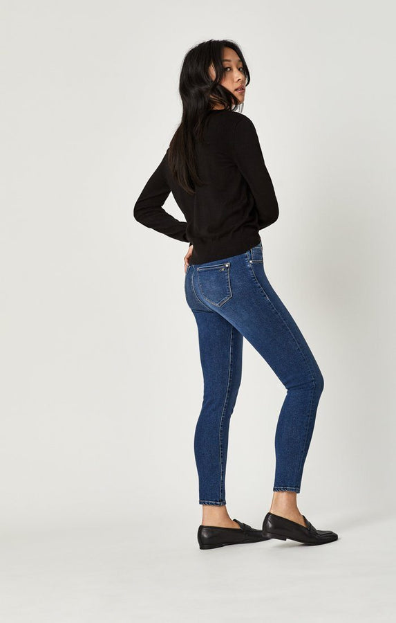 ADRIANA ANKLE SUPER SKINNY IN MID INDIGO SUPERSOFT - Mavi Jeans