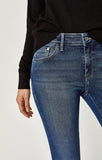 ADRIANA ANKLE SUPER SKINNY IN MID INDIGO SUPERSOFT - Mavi Jeans