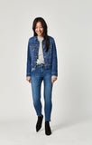 ADRIANA ANKLE SUPER SKINNY IN USED SHADED TRIBECA - Mavi Jeans