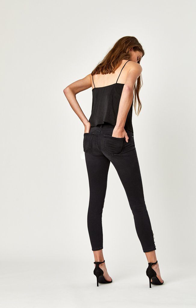 ADRIANA ANKLE SUPER SKINNY IN SMOKE PEARL STR - Mavi Jeans