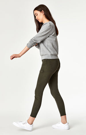 KARLINA ZIP SKINNY IN MILITARY TWILL - Mavi Jeans