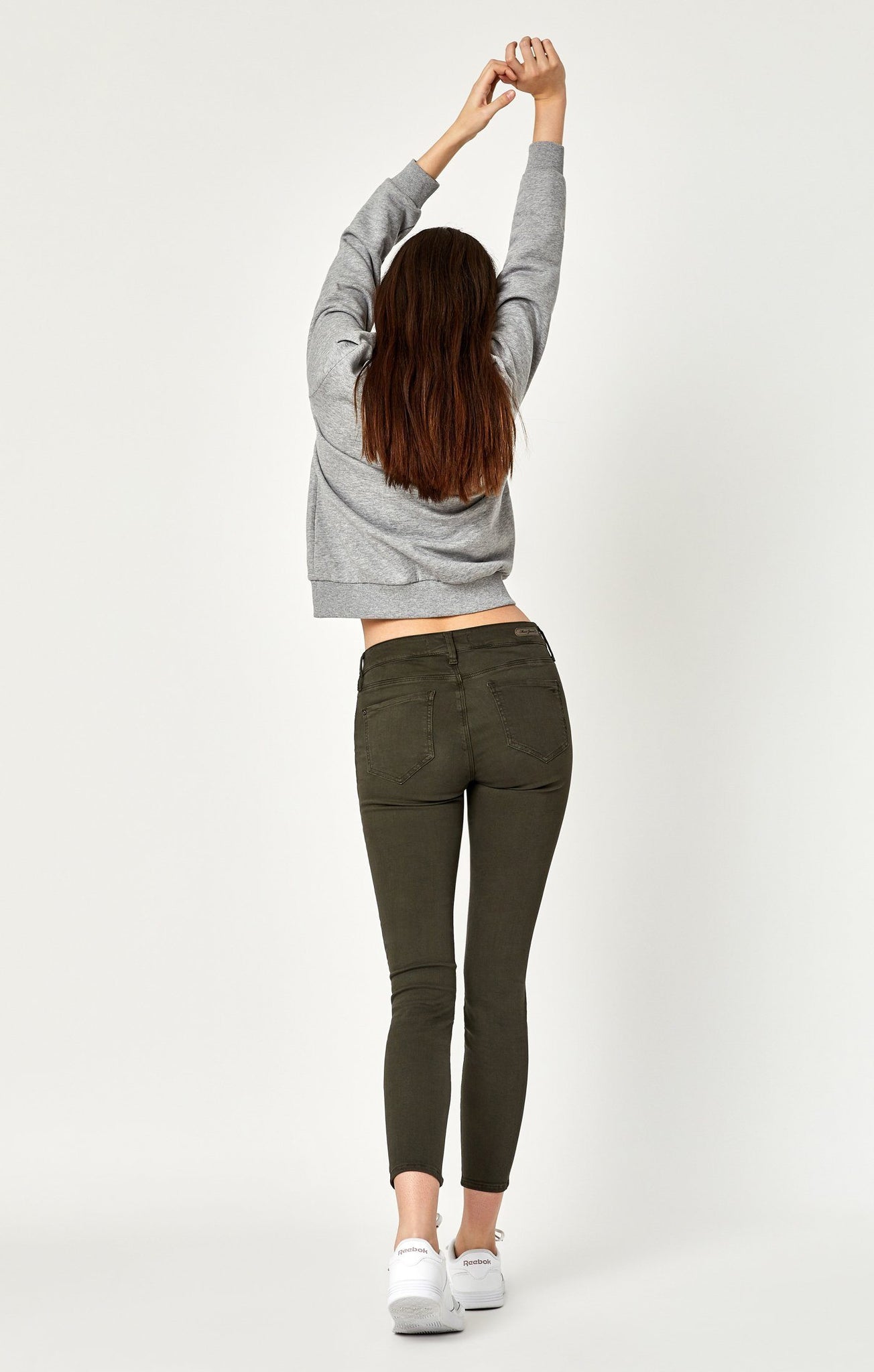 KARLINA ZIP SKINNY IN MILITARY TWILL - Mavi Jeans