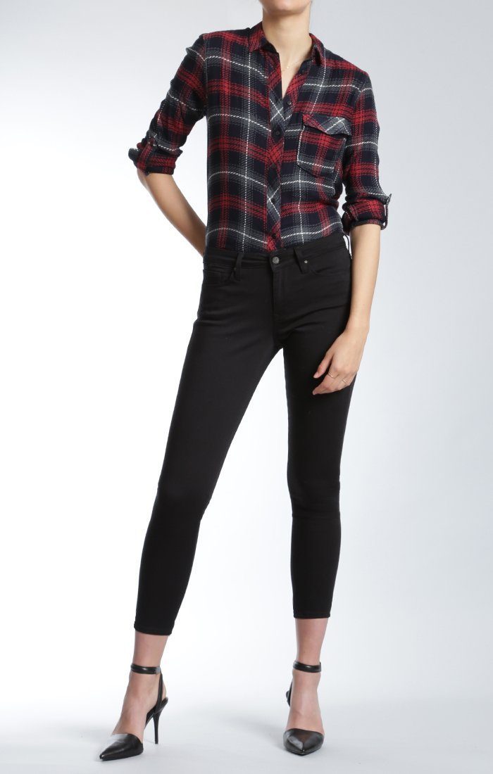 ALEXA ANKLE SKINNY  IN JET BLACK - Mavi Jeans