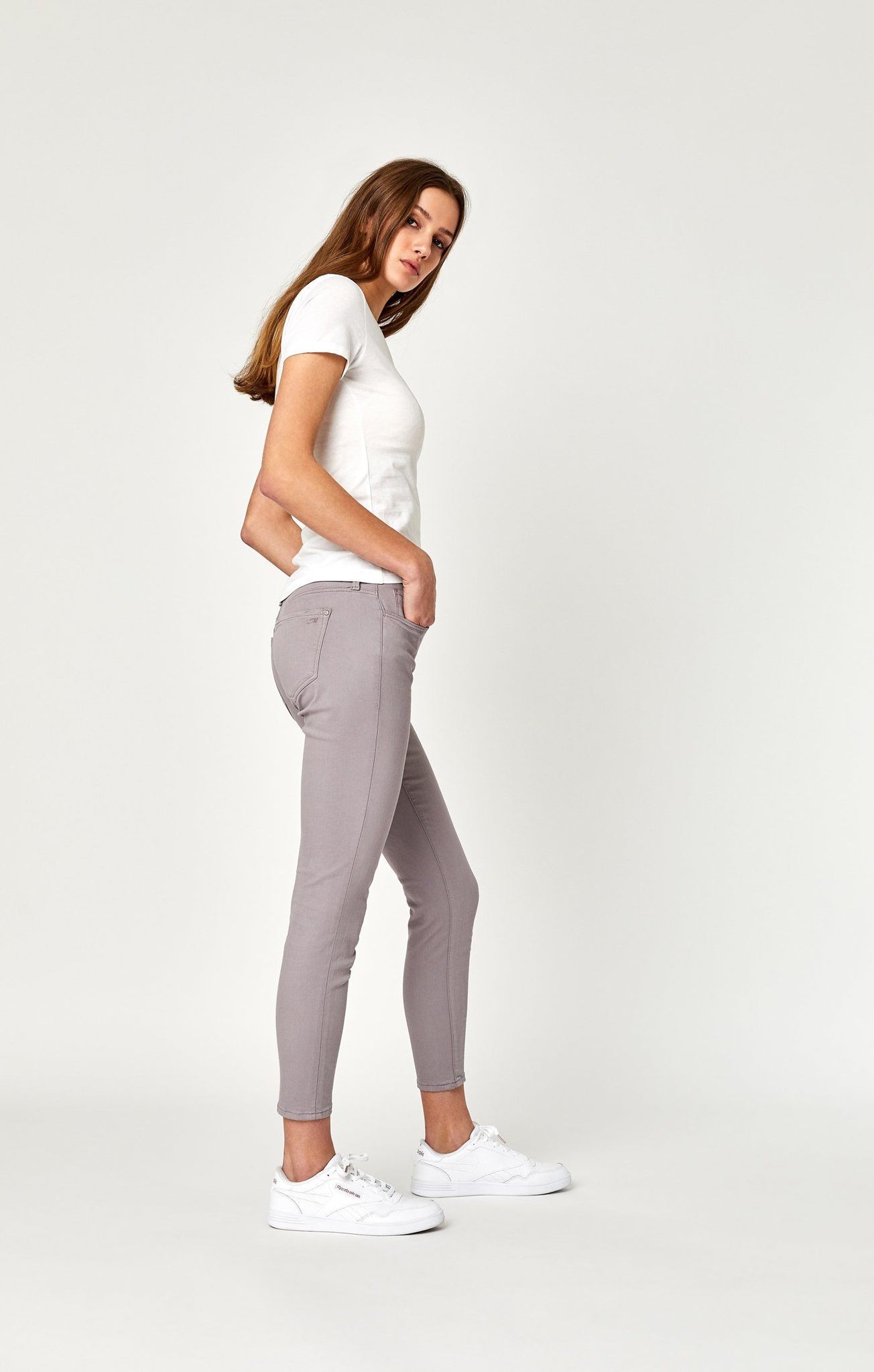 ALEXA ANKLE SKINNY IN LILAC TWILL - Mavi Jeans