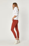 ALEXA ANKLE SKINNY IN BURNT HENNA SATEEN - Mavi Jeans