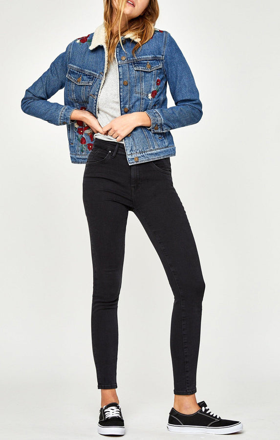 KATY JACKET IN MID GARDEN EMBROIDERY - Mavi Jeans