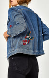 KATY JACKET IN MID GARDEN EMBROIDERY - Mavi Jeans