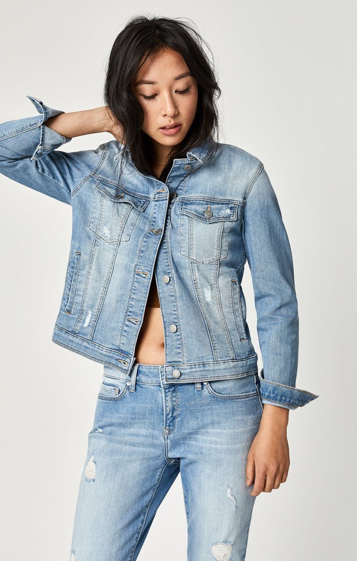 KATY JACKET IN LT RIPPED VINTAGE - Mavi Jeans