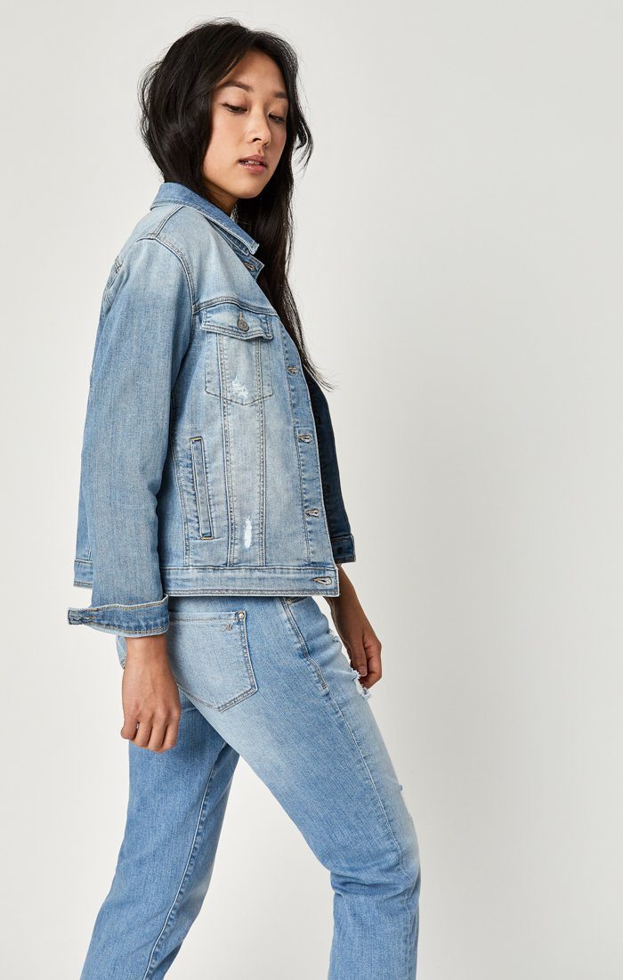 KATY JACKET IN LT RIPPED VINTAGE - Mavi Jeans