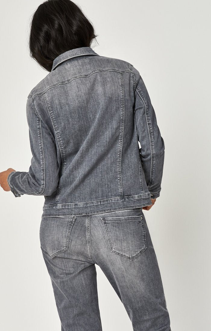 KATY JACKET IN MID GREY TRIBECA - Mavi Jeans