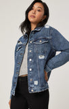 KARLA JACKET IN MID RIPPED LA VINTAGE - Mavi Jeans